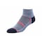 Railroad Sock Mens Outdoor Quarter Socks, Wool/Nylon/Spandex, Grey/Red, 6-12 M, 2 PK OD211QUR - alternate 2