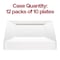 Smarty Had A Party 6.5" White Square Plastic Cake Plates, 120PK 6916-CASE - alternate 4