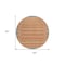 Homeroots 8' Pewter And Gold Round Striped Washable Indoor Outdoor Area Rug 610500 - alternate 2