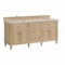 James Martin Vanities Lorelai 72" Double Vanity, Whitewashed Oak, w/ 3 CM Siberian Silestone Top 424-V72-WWO-3SFR - alternate 3