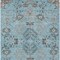Homeroots 9' X 12' Sky Blue Gray And Charcoal Floral Washable Indoor Outdoor Area Rug 605489 - alternate 3