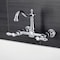 Kingston Brass Two-Handle Wall Mount Bridge Kitchen Faucet, Polished Chrome KS1261BAL - alternate 3