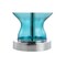 Jonathan Y Mer 20.5" Glass/Metal LED Table Lamp, Aqua JYL4036A - alternate 2