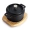 Megachef Cast Iron 8 Ounce Mini Dutch Oven with Wood Tray MCCI-342A - alternate 3