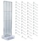 Azar Displays Clear Two-Sided Pegboard Floor Display On Studio Base with 50 6in Clear Hooks 700770-CLR-6C50 - alternate 1