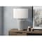 Monarch Specialties Lighting, 28"h, Table Lamp, Grey Ceramic, Ivory / Cream Shade, Transitional I 9939 - alternate 2