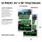 Signmission Window Tinting Free Estimates, Vinyl Decals Only 24 Inch x 36 Inch, Vinyl Decal, 2PK DSB-2436-2PACK-WindowTintingFreeEstimate - alternate 2