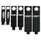 Grizzly Supply Storage Strap, 7, 10, 13 in L, 1, 1.5, 2 in W, Hook and Loop Closure, Grommet, Reusable, Black, 6PK GS-HLSS7x10x13-0 - alternate 4