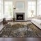 Homeroots 9' X 12' Brown And Copper Abstract Washable Indoor Outdoor Area Rug 577239 - alternate 2
