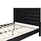 Homeroots Black Solid Wood King Bed Frame 523645 - alternate 2