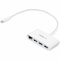 Startech.Com 3 Port USB C Hub with Gigabit Ethernet - USB-C to 3x USB-A - USB 3.0 Hub 5Gbps - White HB30C3A1GEA - alternate 1