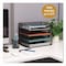 Mind Reader Stackable Paper Desk Tray Organizer, Letter Size, 9.75 x 14 x 3.25, Black, 4PK DSTACK4-BLK - alternate 2