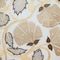 Homeroots 22" Gold and White Floral Cotton Throw Pillow With Embroidery 529243 - alternate 2