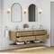 James Martin Vanities Allamari 72" Double Vanity, Dune Mist w/ 3 CM Siberian Silestone Top D640-V72-DMS-WSFR - alternate 4