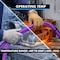 Kable Kontrol Convoluted Split Wire Loom Tubing - 1/2" Inside Diameter - 10' Length - Purple WL903-10-PURPLE - alternate 2