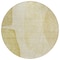 Homeroots 8' Gold Wheat And Beige Round Abstract Washable Indoor Outdoor Area Rug 582022 - alternate 2
