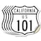 Signmission California Route Marker Shield Sign Us 1, 4 inch X 4 inch, Vinyl Decal, 5PK SHI-D-5PACK-4-370 - alternate 1