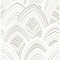 A-Street Prints Cabarita White Art Deco Flocked Leaves Wallpaper 2969-87352 - alternate 1