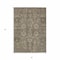 Homeroots 3' X 5' Brown Gray And Charcoal Oriental Washable Indoor Outdoor Area Rug 582056 - alternate 4