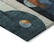 Homeroots 10' X 14' Blue Ivory And Copper Geometric Washable Indoor Outdoor Area Rug 604505 - alternate 2