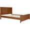 Homeroots Brown Solid Wood Queen Bed Frame 523660 - alternate 2