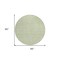Homeroots 8' Artichoke Green And Ivory Round Chevron Washable Indoor Outdoor Area Rug 596233 - alternate 2