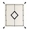 Homeroots 50" X 60" Black and White Woven Cotton Geometric Throw Blanket with Tassels 516487 - alternate 2