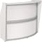 Linea Italia Curved Reception Desk with Counter, 72 inW x 32 inD x 46 inH, Gray/White ZUS290 - alternate 1