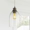 Jonathan Y Fontaine 6.25" Adjustable Greige Glass LED Pendant, Grey/Clear JYL3523A - alternate 2