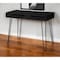 Homeroots 40" Black Wood and Metal Hairpin Computer Desk 489858 - alternate 2