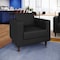 Flash Furniture HERCULES Artemis Black LeatherSoft Reception Chair w/2 AC Outlets/1 USB/1 USB-C Ports ZB-8921-1S-BLK-GG - alternate 2