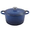 Crock-Pot Crock Pot Artisan 5 Quart Round Enameled Cast Iron Dutch Oven in Sapphire Blue 69142.02 - alternate 1