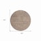 Homeroots 8' Brown Round Geometric Washable Indoor Outdoor Area Rug 607484 - alternate 2
