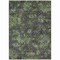 Homeroots 9' X 12' Green Charcoal And Black Floral Washable Indoor Outdoor Area Rug 604148 - alternate 3