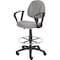 Boss Drafting Stool (B315-Gy) W/Footring And Loop Arms B1617-GY - alternate 1