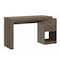 Homeroots 58" Walnut Wood Writing Desk With Two Drawers 723767 - alternate 3