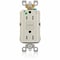 Leviton AFCI Receptacle 15A HG/TR Lt Almond AFTR1-HGT - alternate 1