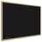 Ghent Recycled Bulletin Board, Oak Wood Frame, 3'H x 4'W, Black WTR34-BK - alternate 1