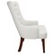 Leisuremod Spruce Collection Modern Wooden Dining Chair in Beige Velvet SC24BGF - alternate 2