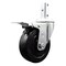 Service Caster 4 Inch Soft Rubber Swivel 7/8 Inch Square Stem Caster with Total Lock Brake SCC SCC-SQTTL20S414-SRS-78 - alternate 1