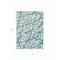 Homeroots 3' X 5' Teal Blue And Ivory Abstract Washable Indoor Outdoor Area Rug 614389 - alternate 3
