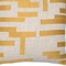 Homeroots 20" Yellow and Ivory Geometric Cotton Blend Throw Pillow With Embroidery 549412 - alternate 1