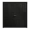 Sartodoors Sliding Closet Double Bi-fold Doors 72 x 84 inches, Ego 5010 Painted Black Oak, Sturdy Tracks Mold EGO5010DBF-CHK-72x84 (4* 18x84) - alternate 1