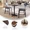 Flash Furniture 30" x 24" Tabletop, Seamless Surface Technology, Dark Brown with 22x22 Black Table Height X-Base ST-REC2430-WBR-T2222-GG - alternate 2