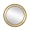 Homeroots 35" Gold Geo Dot Round Double Frame Accent Mirror 485077 - alternate 1