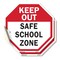 Signmission Keep Out Safe School Zone, 4 inch X 4 inch, Vinyl Decal, 2PK OC-D-2PACK-4-77 - alternate 1