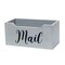Homeroots 12" Gray Wood Mail Desk Organizer 661186 - alternate 1