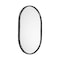 Homeroots 36" Black Oval Metal Framed Accent Mirror 376435 - alternate 3
