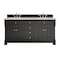 James Martin Vanities Brookfield 72" Double Vanity, Black Onyx, w/ 3 CM Siberian Silestone Top 547-V72-BKO-3SFR - alternate 1
