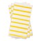Smarty Had A Party White with Gold Stripes Paper Dinner Napkins 600 Napkins, 600PK 3195-CASE - alternate 3
